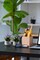 2 Pack Small Artificial Sunflower Plants – Spring Tabletop Decor Faux Potted Flowers for Bathroom, Living Room, Office, Bedroom, Table & Shelf Farmhouse Decorations (Purple Floral)